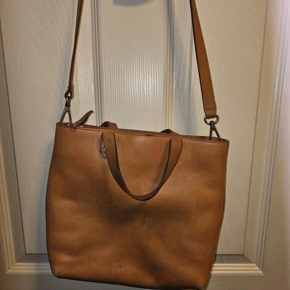 Madewell The Zip-Top Transport Leather Crossbody Striped Edition - Picture 5 of 7